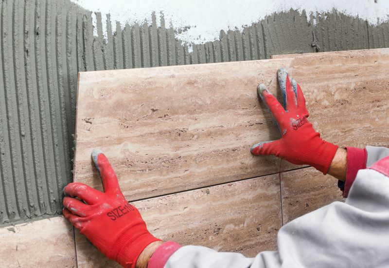 Outdoor Tile Ceiling Setup